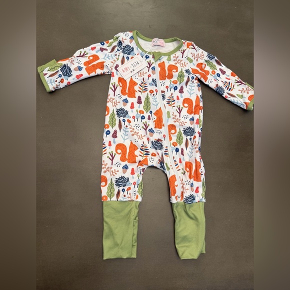 Pete + Lucy Other - Pete And Lucy Colorful Squirrel Print Kids One Piece